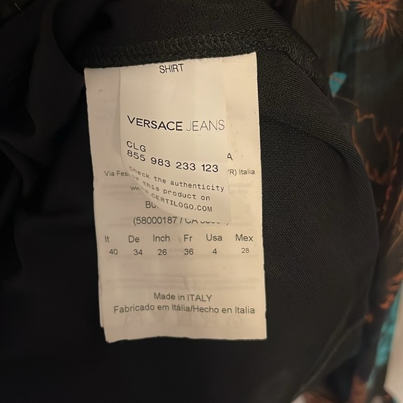 Versace blouse size 4 - Picture 4 of 4